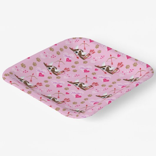 Cupid Basset Hond Papieren Bordje (Gebogen)