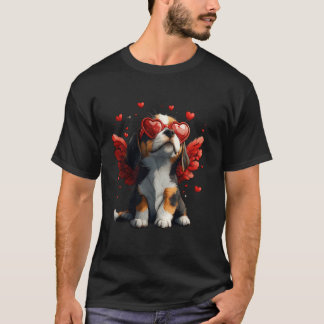 Cupid Beagle Valentijnsdag Hondenliefhebber Gifts  T-shirt