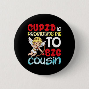 Cupid Bevordert Mij Tot Oom Valentijn Zwanger Ronde Button 5,7 Cm