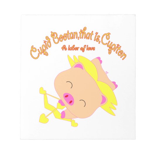 Cupid Bootan Notitieblok (Voorkant)