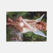 Cupid, Bouguereau Fleece Deken (Voorkant (Horizontaal))