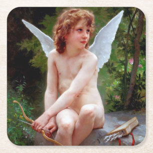 Cupid, Bouguereau Kartonnen Onderzetters