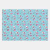 Cupid Bow Arrow Heart Pattern Cute Valentijnsdag Inpakpapier Vel (Voorkant 3)