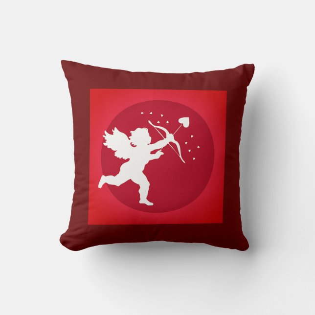 Cupid Bow Love Valentijn Red Kussen (Voorkant)