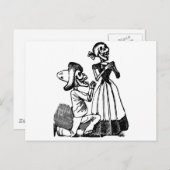 Cupid Calavera, Skeleton Lovers c. jaren '00 Briefkaart (Voorkant / Achterkant)
