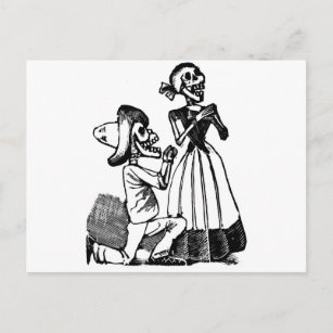 Cupid Calavera, Skeleton Lovers c. jaren '00 Briefkaart