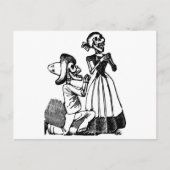 Cupid Calavera, Skeleton Lovers c. jaren '00 Briefkaart (Voorkant)
