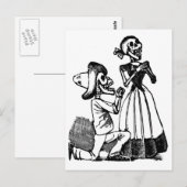 Cupid Calavera, Skeleton Lovers c. jaren '00 Briefkaart (Voorkant / Achterkant)