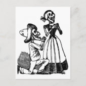 Cupid Calavera, Skeleton Lovers c. jaren '00 Briefkaart (Voorkant)