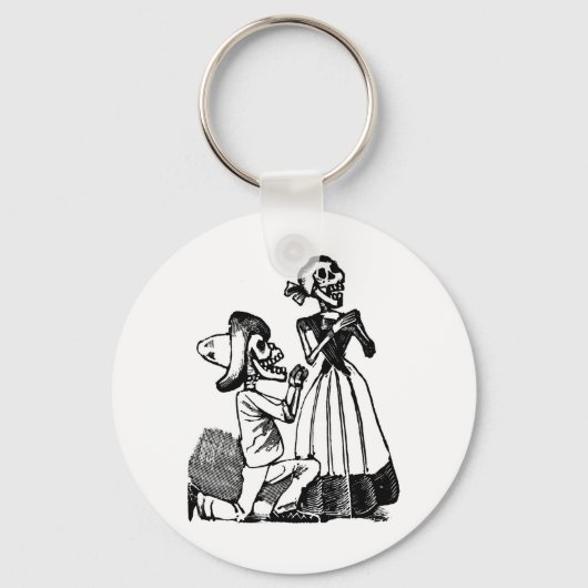 Cupid Calavera, Skeleton Lovers c. jaren '00 Sleutelhanger (Voorkant)
