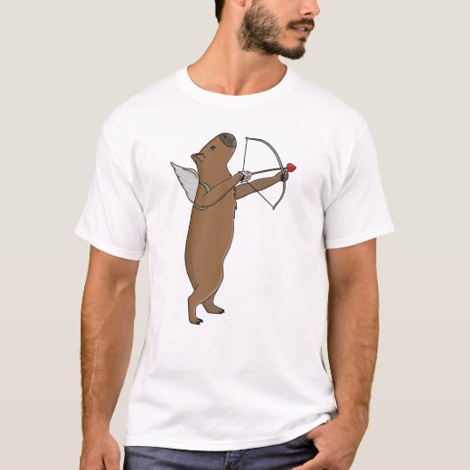 Cupid Capybara T-shirt (Voorkant)