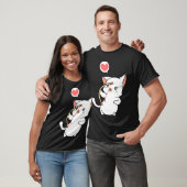 Cupid Cat  Matching Couple Valentines Day Kitten T-shirt (Unisex)