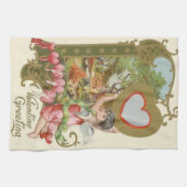 Cupid Cherub Angel Heart Cottage Theedoek (Horizontaal)
