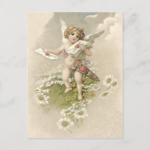 Cupid Cherub Angel Valentijn Daisy Feestdagenkaart