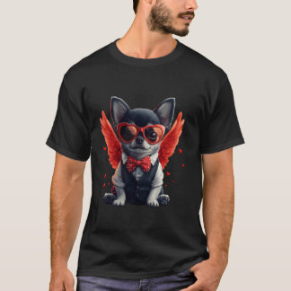Cupid Chihuahua Valentijnsdag Hond Liefhebber Cade T-shirt