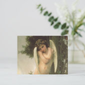 Cupid (Cupidon) Angel Portrait van Bouguereau Briefkaart (Staand voorkant)