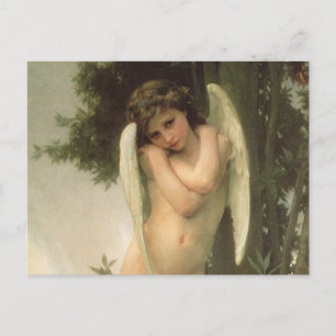 Cupid (Cupidon) Angel Portrait van Bouguereau Briefkaart