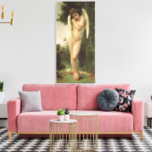 Cupid (Cupidon) Angel Portrait van Bouguereau Canvas Afdruk (Insitu (Woonkamer))