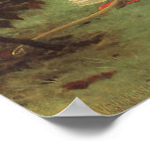 Cupid (Cupidon) Angel Portrait van Bouguereau Poster (Hoek)