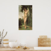 Cupid (Cupidon) Angel Portrait van Bouguereau Poster (Keuken)