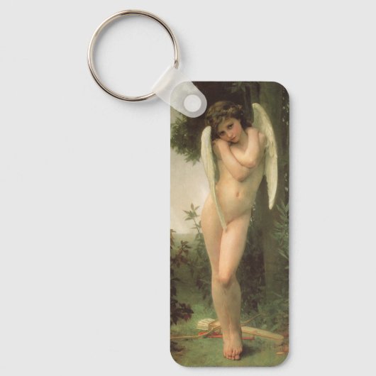 Cupid (Cupidon) Angel Portrait van Bouguereau Sleutelhanger (Voorkant)