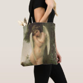 Cupid (Cupidon) Angel Portrait van Bouguereau Tote Bag (Dichtbij)