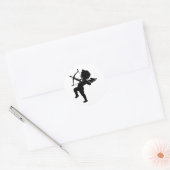 Cupid - Cupids Bow en Arrow of Love Ronde Sticker (Envelop)