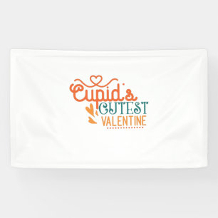 Cupid Cutest-Valentijn met een paar cadeautjes Spandoek