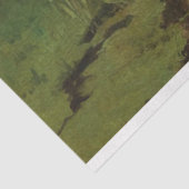 Cupid die naar rivierwaterolie kijkt tissuepapier (Detail)