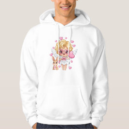 Cupid en Bunny Dans Hoodie