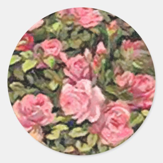 Cupid en het bovenzegel ronde sticker (Voorkant)