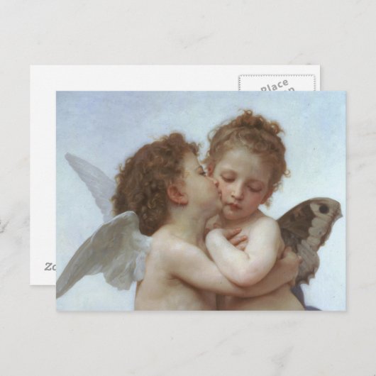 Cupid en Psyche als kind Briefkaart (Voorkant / Achterkant)