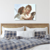 Cupid en Psyche als kind Canvas Afdruk (Insitu (Slaapkamer))