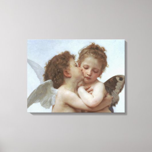 Cupid en Psyche als kind Canvas Afdruk (Voorkant)