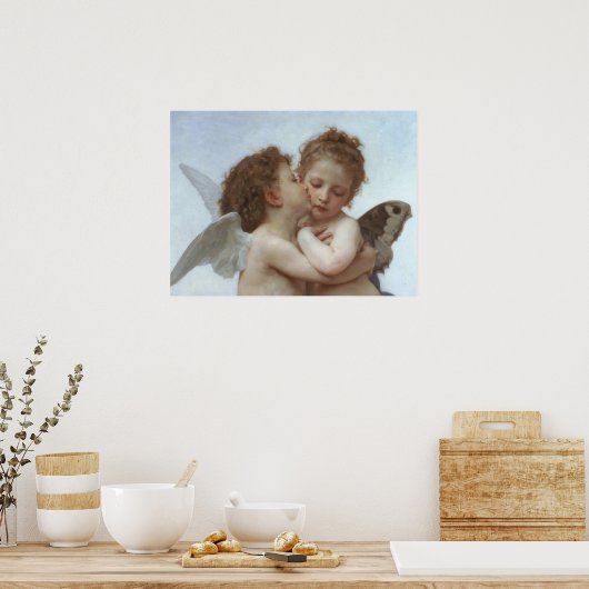 Cupid en Psyche als kind Poster (Keuken)