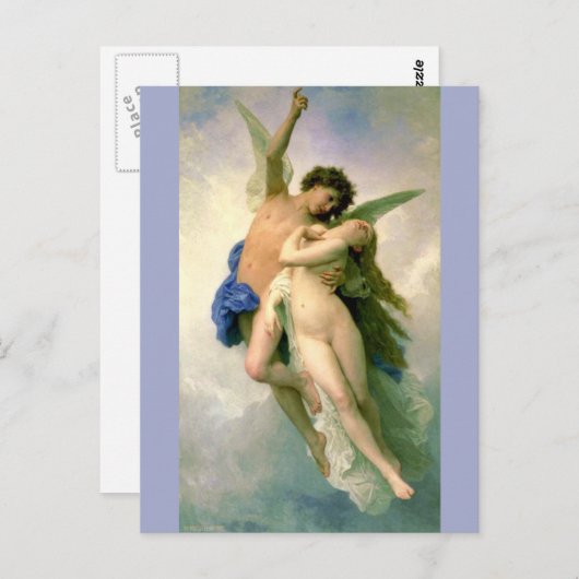 Cupid en Psyche door Bouguereau Briefkaart (Voorkant / Achterkant)