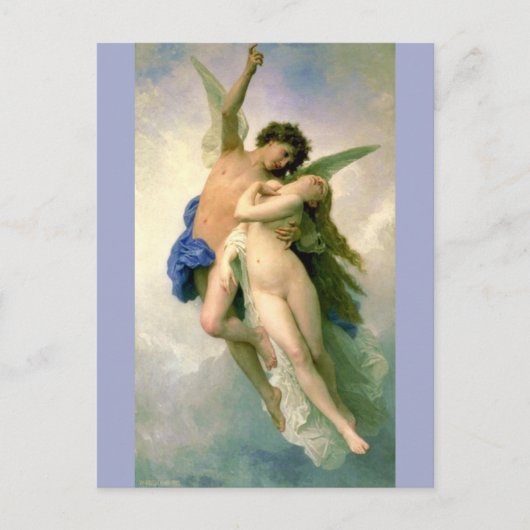 Cupid en Psyche door Bouguereau Briefkaart (Voorkant)