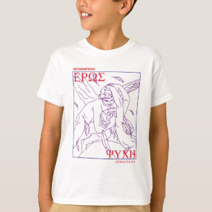 Cupid en Psyche Griekse Mythologie Klassiekers Uni T-shirt