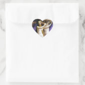 Cupid en Psyche Hart Sticker (Tas)