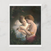 Cupid en Psyche, Louis Prang Briefkaart (Voorkant)