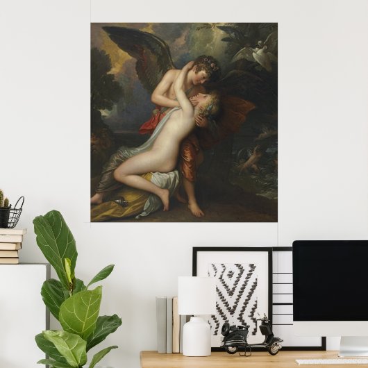 Cupid en Psyche Poster (Thuiskantoor)