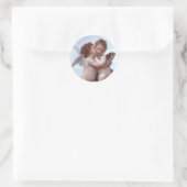Cupid en Psyche Ronde Sticker (Tas)