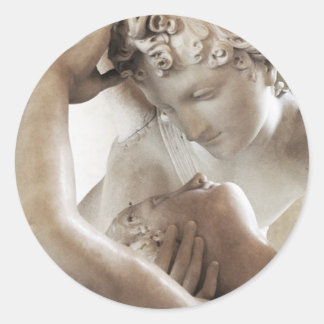 Cupid en Psyche Ronde Sticker
