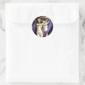Cupid en Psyche Ronde Sticker (Tas)