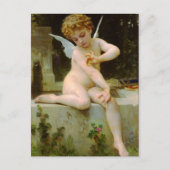 Cupid en vlinder van Bouguereau Briefkaart (Voorkant)