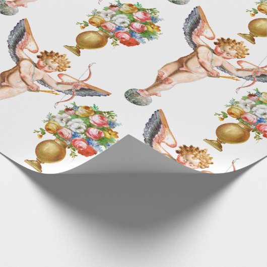 Cupid Floral wrapping papier (Hoek)