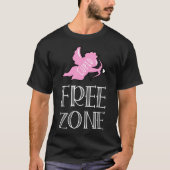 Cupid Free Zone - antivalentijndag T-shirt (Voorkant)