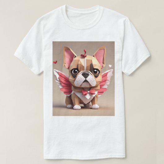 Cupid Frenchie T-shirt (Design voorkant)