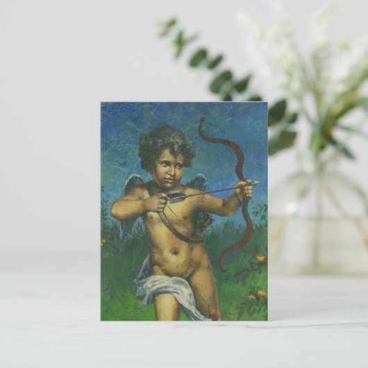 Cupid fresco-ontwerp briefkaart (Staand voorkant)