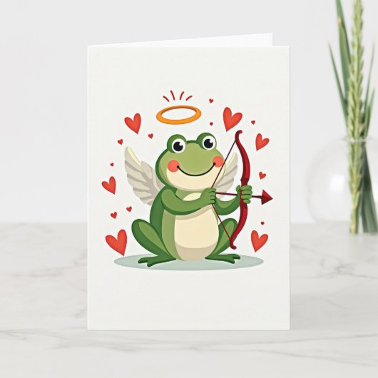 Cupid Frog Love Card Kaart (Voorkant)